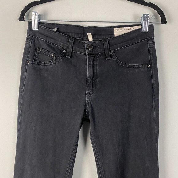 Rag & Bone Rusted Ombre Legging Jeans Size 27 Black Purple Jegging - Picture 2 of 11